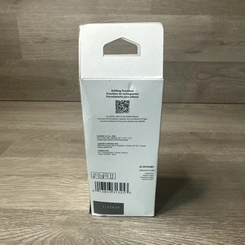 Genuine Canon GI-20 Black‎ Bottled Ink 3383C001 170ml MegaTank G5020 G6020 G7020